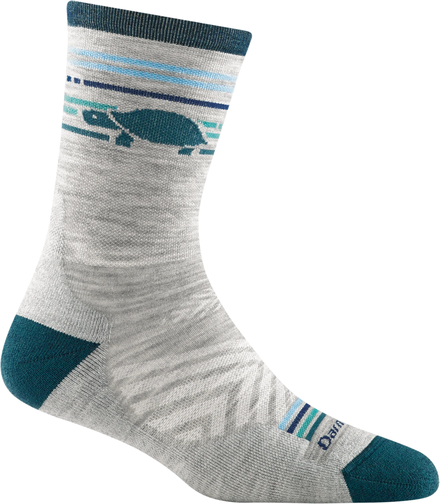 Darn Tough Women's Pacer Micro Crew Ultra-Light Cushion Running Sock - Gray (1050-GRAY) 1 Darn Tough Women's Pacer Micro Crew Ultra-Light Cushion Running Sock - Gray (1050-GRAY)