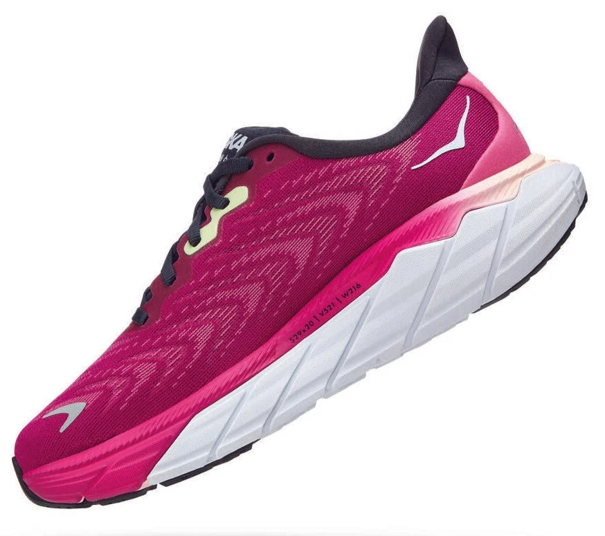 HOKA Women's Arahi 6 Wide (D) - Festival Fuchsia/Ibis Rose (1123197-FFIR) 2 HOKA Women's Arahi 6 Wide (D) - Festival Fuchsia/Ibis Rose (1123197-FFIR) - Image 2