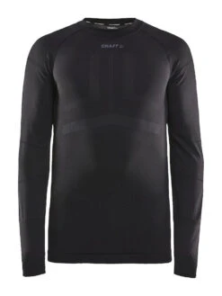 Craft Men's Active Intensity Crewneck Baselayer - Black/Asphalt (1907933-999995) 12 Craft Men's Active Intensity Crewneck Baselayer - Black/Asphalt (1907933-999995) -Saucony Store 1907933 999995 Active Intensity CN LS F Preview