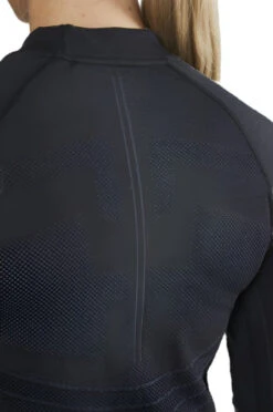 Craft Women's Active Intensity Crewneck Baselayer - Black/Asphalt (1907937-999995) 12 Craft Women's Active Intensity Crewneck Baselayer - Black/Asphalt (1907937-999995) -Saucony Store 1907937 999995 Active Intensity CN LS C4 Preview