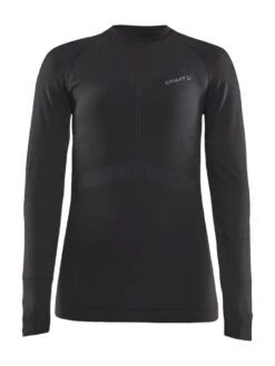 Craft Women's Active Intensity Crewneck Baselayer - Black/Asphalt (1907937-999995) 10 Craft Women's Active Intensity Crewneck Baselayer - Black/Asphalt (1907937-999995) -Saucony Store 1907937 999995 Active Intensity CN LS F Preview