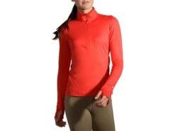 Brooks Women's Dash Half Zip (221433) -Saucony Store 221433 657 MA Dash Half Zip