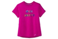 Brooks Women's Distance Graphic Short Sleeve (221469) -Saucony Store 221469 611 LF Distance Graphic Short Sleeve