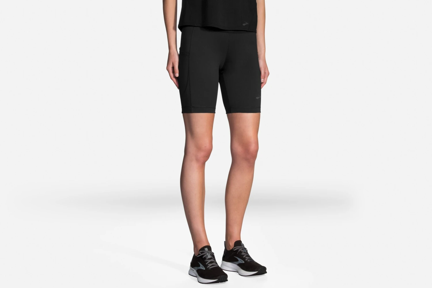 Brooks Women's Method 8" Short Tight - Black (221480001) 1 Brooks Women's Method 8" Short Tight - Black (221480001)