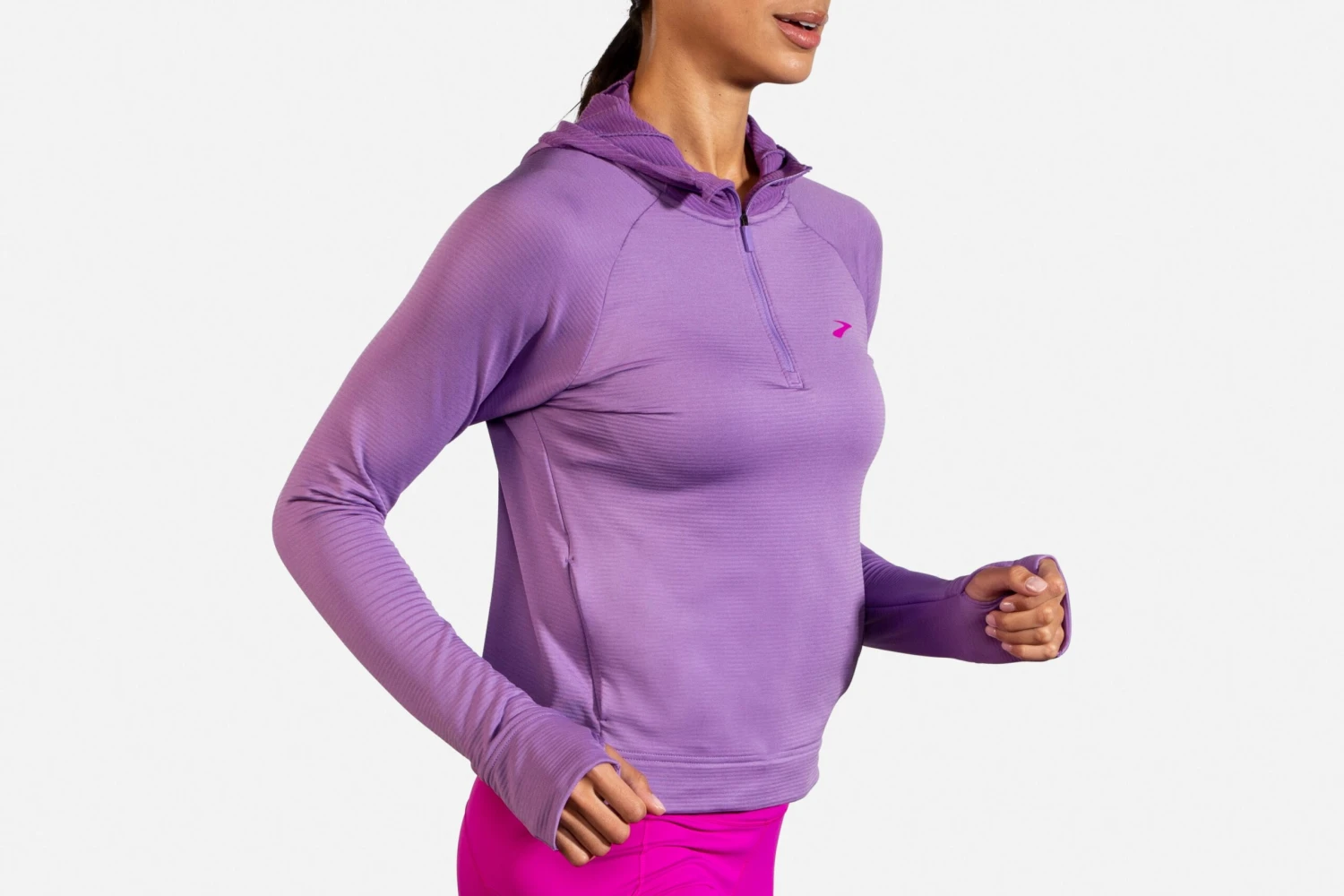 Brooks Women's Notch Thermal Hoodie (221502) 10 Brooks Women's Notch Thermal Hoodie (221502) - Image 10