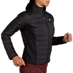 Brooks Women's Shield Hybrid Jacket - Black (221557001) -Saucony Store 221557 001 MV Shield Hybrid Jacket 2