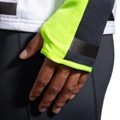 Brooks Women's Run Visible Thermal Hoodie - White/Asphalt/Nightlife (221559134) -Saucony Store 221559 134 D3 Run Visible Thermal Hoodie