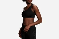 Brooks Women's Dare Zip Run Sports Bra - Black (350075001) -Saucony Store 350075 001 ma Dare Zip 97e38bc0 c412 47c7 8e8d fc5fb885050d