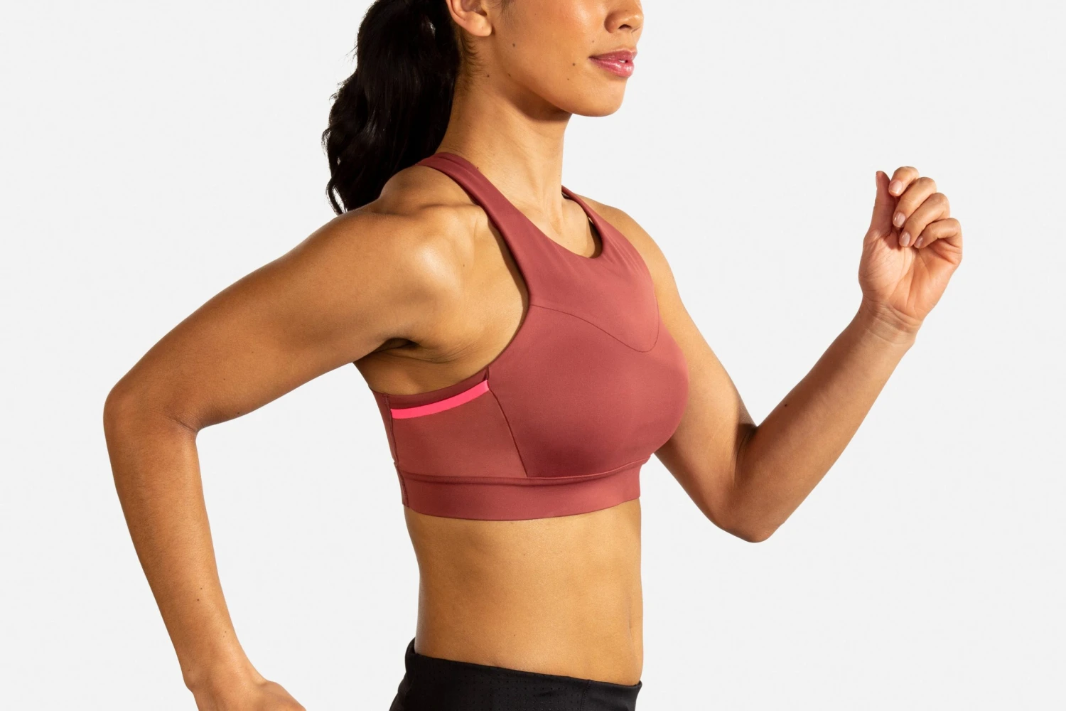 Brooks Women's Drive 3 Pocket Run Bra (350080) 2 Brooks Women's Drive 3 Pocket Run Bra (350080) - Image 2