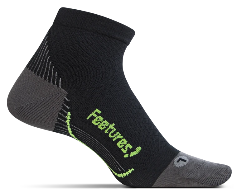 Feetures! Plantar Relief Ultra Light Quarter Sock - Black (PF2501) 1 Feetures! Plantar Relief Ultra Light Quarter Sock - Black (PF2501)