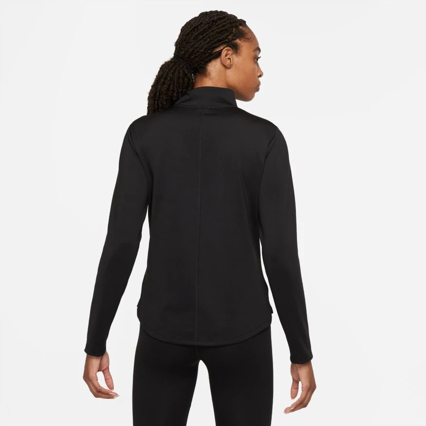 Nike Women's Therma-Fit One Long-Sleeve 1/2 Zip Top (Plus Sizes) - Black (DN2239-010) 2 Nike Women's Therma-Fit One Long-Sleeve 1/2 Zip Top (Plus Sizes) - Black (DN2239-010) - Image 2