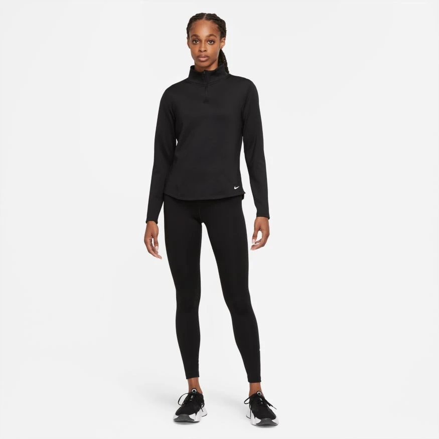 Nike Women's Therma-Fit One Long-Sleeve 1/2 Zip Top (Plus Sizes) - Black (DN2239-010) 3 Nike Women's Therma-Fit One Long-Sleeve 1/2 Zip Top (Plus Sizes) - Black (DN2239-010) - Image 3