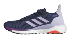 Adidas Women's Solar Glide 19 - Tech Indigo/Cloud White/Purple Tint (EE4333) -Saucony Store EE4333 FTW photo side medial center transparent