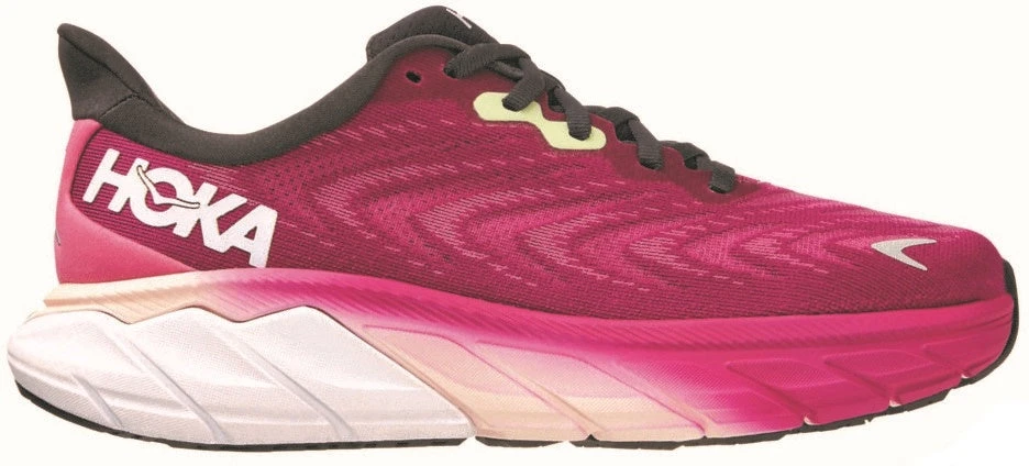 HOKA Women's Arahi 6 Wide (D) - Festival Fuchsia/Ibis Rose (1123197-FFIR) 1 HOKA Women's Arahi 6 Wide (D) - Festival Fuchsia/Ibis Rose (1123197-FFIR)