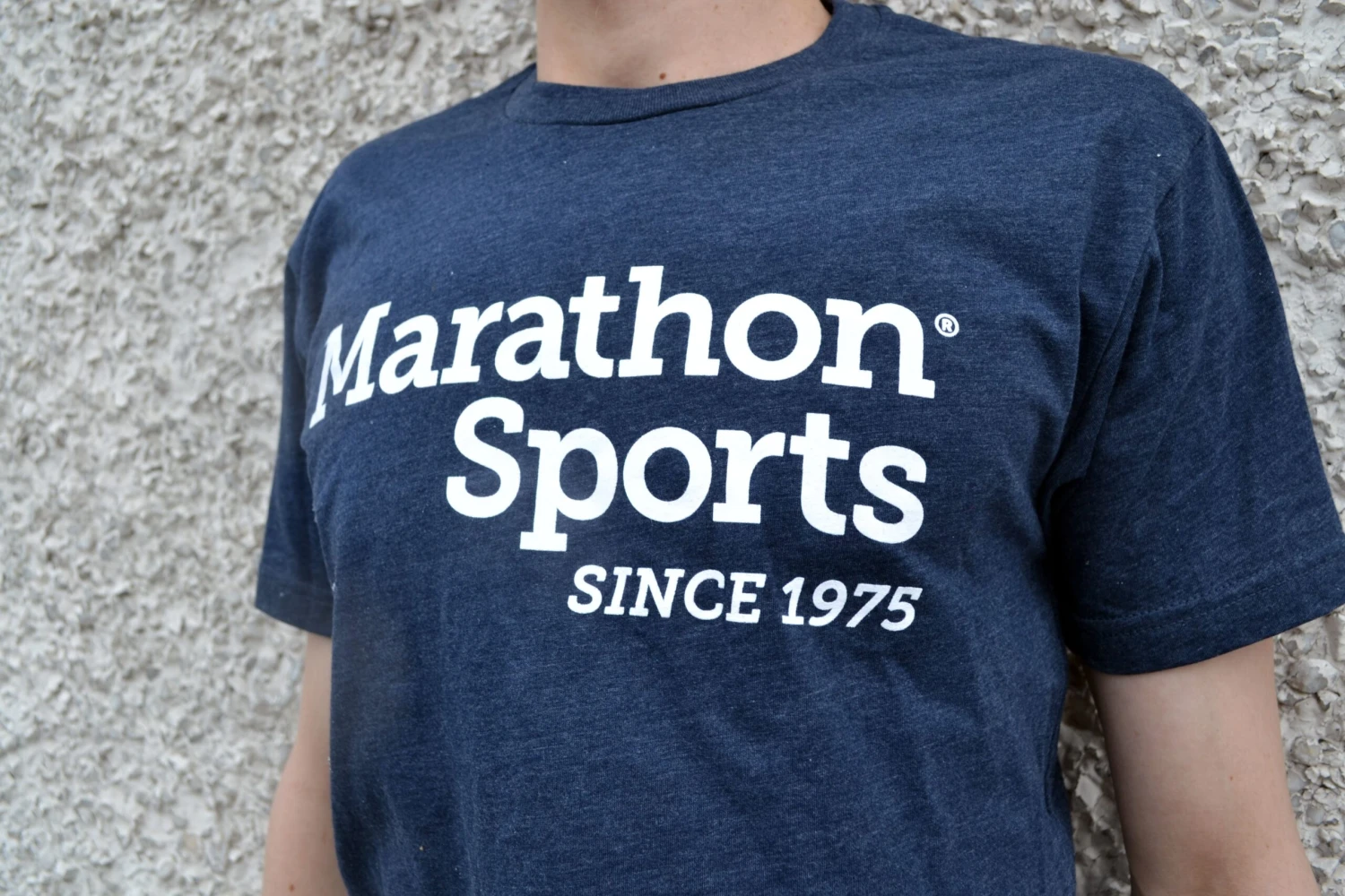 Marathon Sports Men's Logo Tee - Navy/White (M LOGO TEE 1) 2 Marathon Sports Men's Logo Tee - Navy/White (M LOGO TEE 1) - Image 2