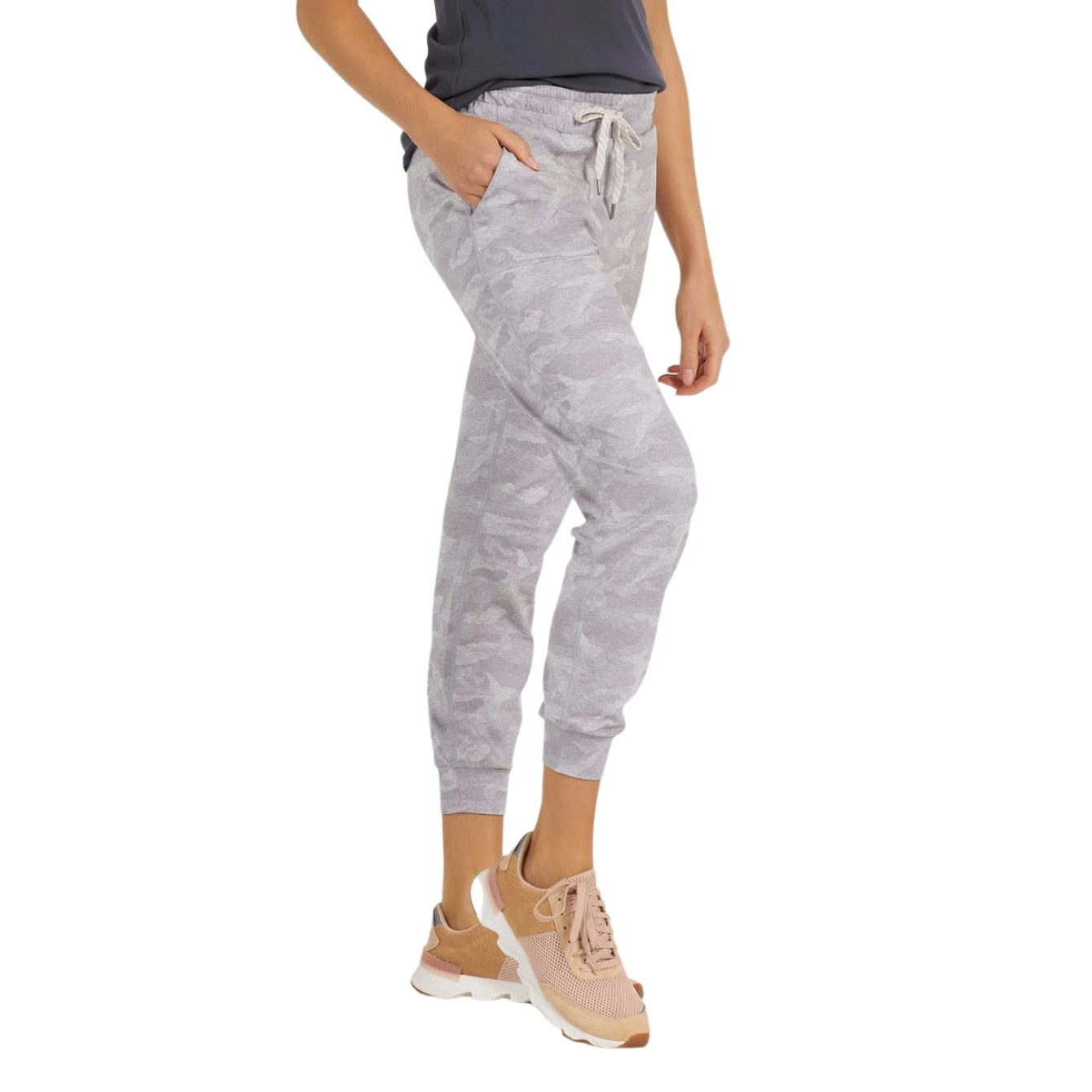 Vuori Women's Performance Joggers - Pale Heather Camo (VW303PHC) 4 Vuori Women's Performance Joggers - Pale Heather Camo (VW303PHC) - Image 4