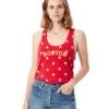Women's Boston Racerback Stars And Stripes Tank - Red (BOS-AA1927P-TRS)
