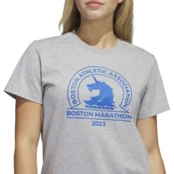 Adidas Women's Boston Marathon® Logo Tee 9 Adidas Women's Boston Marathon® Logo Tee -Saucony Store adidas boston marathon logo tee grey 10