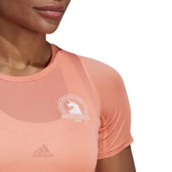 Adidas Women's Boston Marathon® 2023 Allover Print T-Shirt -Saucony Store adidas womens boston marathon 2023 allover print tee shirt pink 4
