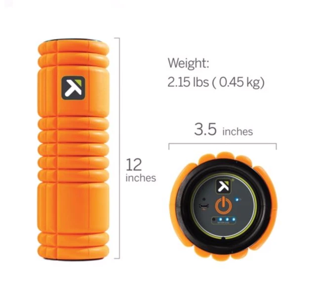 TriggerPoint Grid Vibe Foam Roller - Orange (03326) 2 TriggerPoint Grid Vibe Foam Roller - Orange (03326) - Image 2