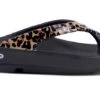 Oofos Women's OOlala Limited Sandal - Black/Leopard (1403)