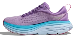 HOKA Women's Bondi 8 10 HOKA Women's Bondi 8 -Saucony Store hoka womens bondi 8 running shoe chalk violet pastel lilac purple 4