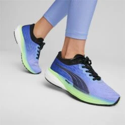 PUMA Women's Deviate Nitro 2 -Saucony Store puma womens deviate nitro two running shoe purple green 3