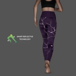 CEP Women's Reflective Tights - Purple (W2A96N) 14 CEP Women's Reflective Tights - Purple (W2A96N) -Saucony Store reflective tights purple women 4 9
