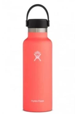 Hydro Flask 18 Oz Standard Mouth Bottles W/ Flex Cap (S18SX) -Saucony Store s18sx2 hibiscus